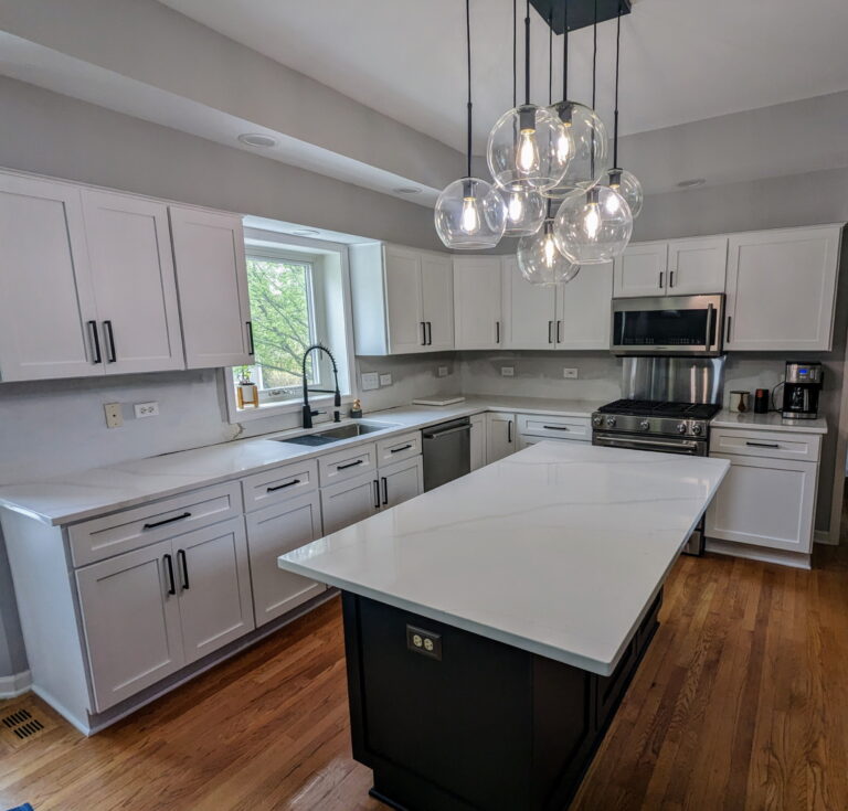 Cabinet Refacing after Painting